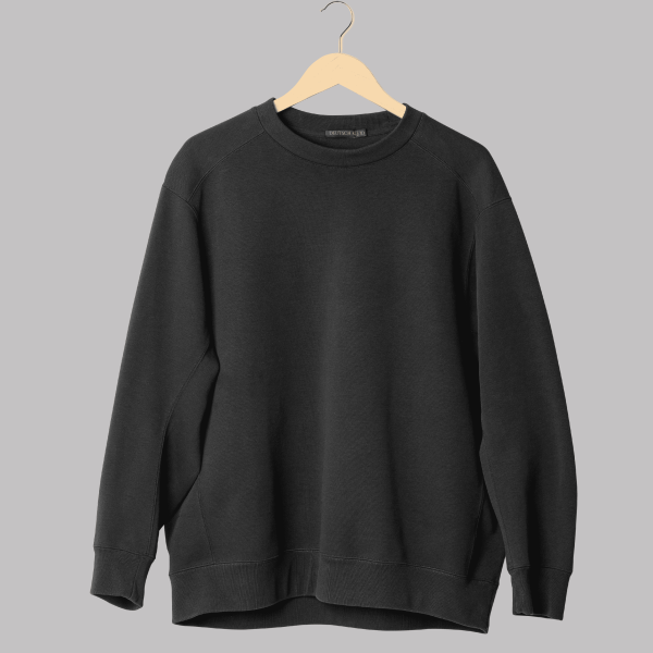 black sweatshirt