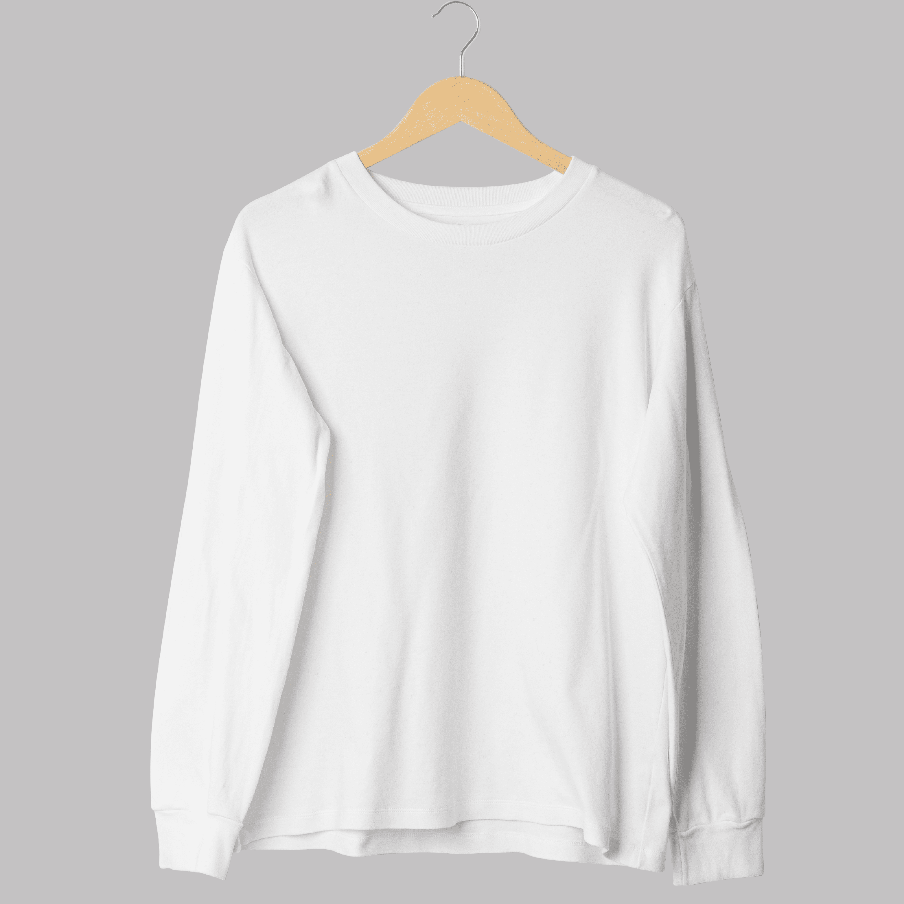 White sweatshirt for men