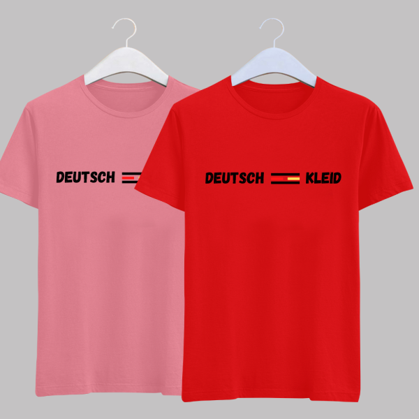 Mens Tshirt red and Burnt