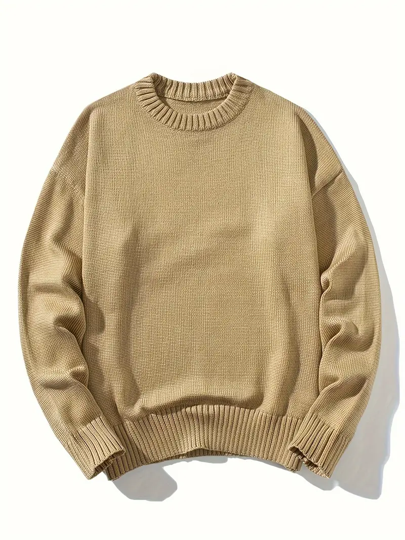 Men's khaki sweatshirt by Deutsch Kleid, featuring a soft cotton blend and relaxed fit.