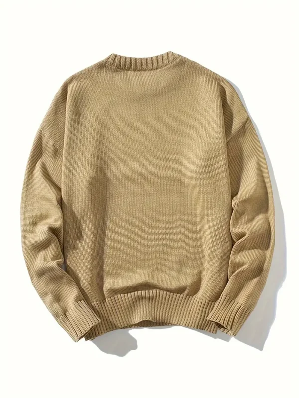 Men's khaki sweatshirt by Deutsch Kleid, featuring a soft cotton blend and relaxed fit.