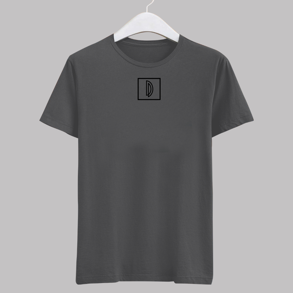 : grey t-shirt, men's casual wear, breathable cotton, versatile t-shirt, comfortable fit, durable stitching, classic style, everyday fashion, stylish men's clothing.