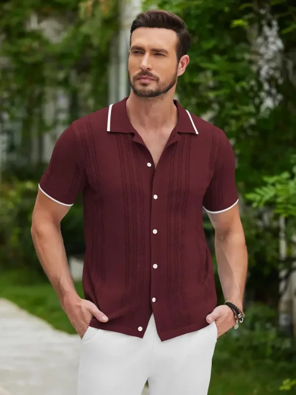 Vintage Men's Tshirt. Burgundy Color Tshirt,