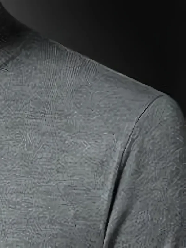 Grey half turtleneck t-shirt for men with a slim modern fit.